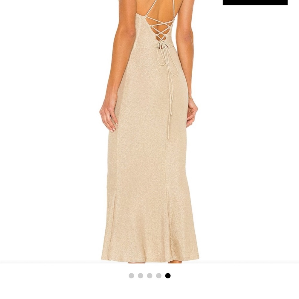 Misha Greta dress from revolve in gold size 6
